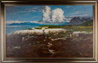 90-tallet, 99 x 59 cm, Olje på lerret